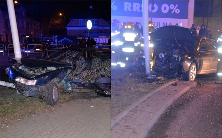Poważny wypadek na skrzyżowaniu Okrzei - Wronia we Włocławku