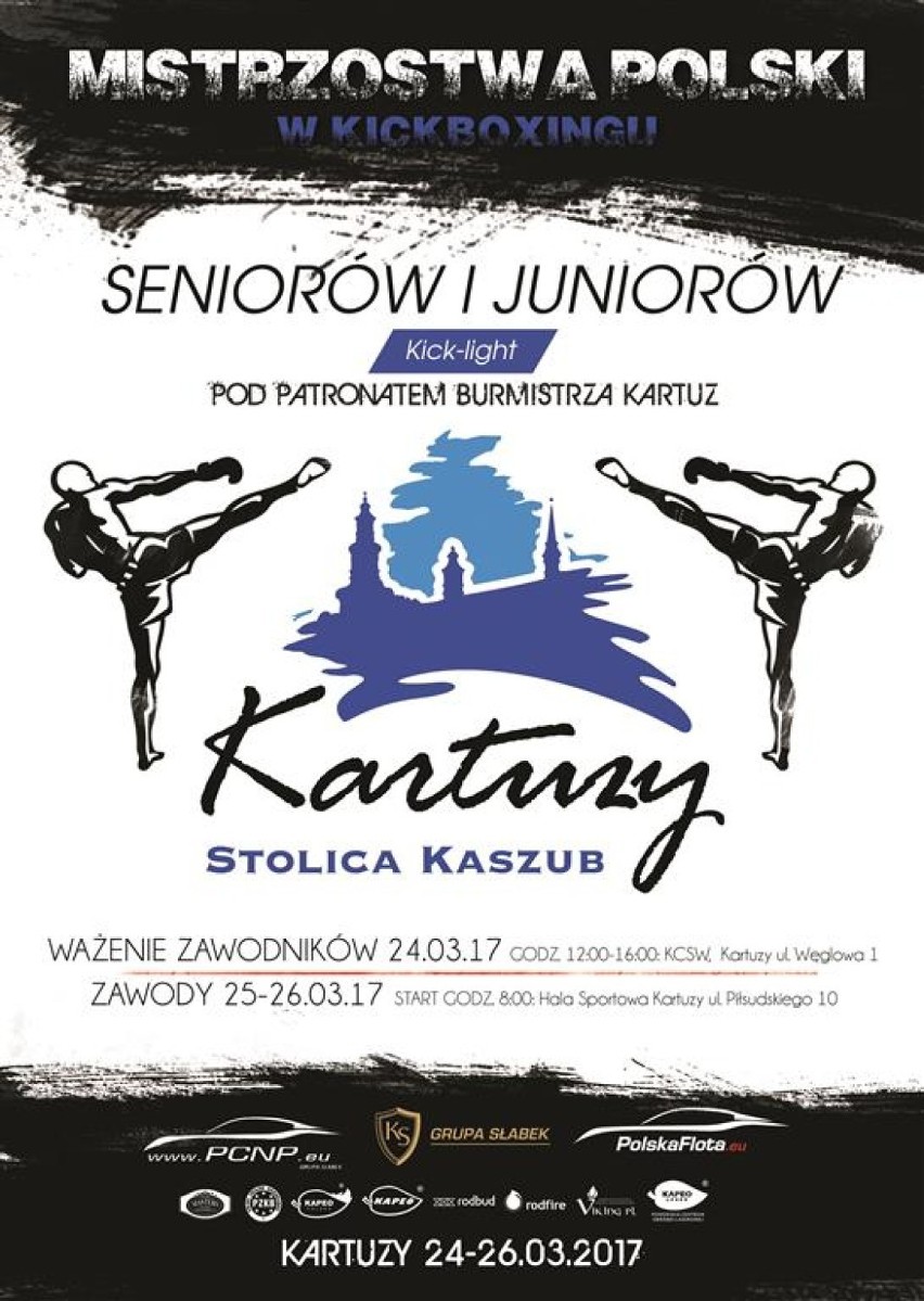 Mistrzostwa Polski w Kickoxingu - Light w Kartuzach 2017