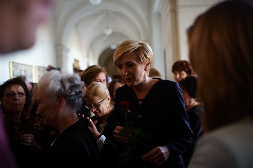 Kraków. Prezydencka para odwiedziła swoje liceum [ZDJĘCIA, WIDEO]