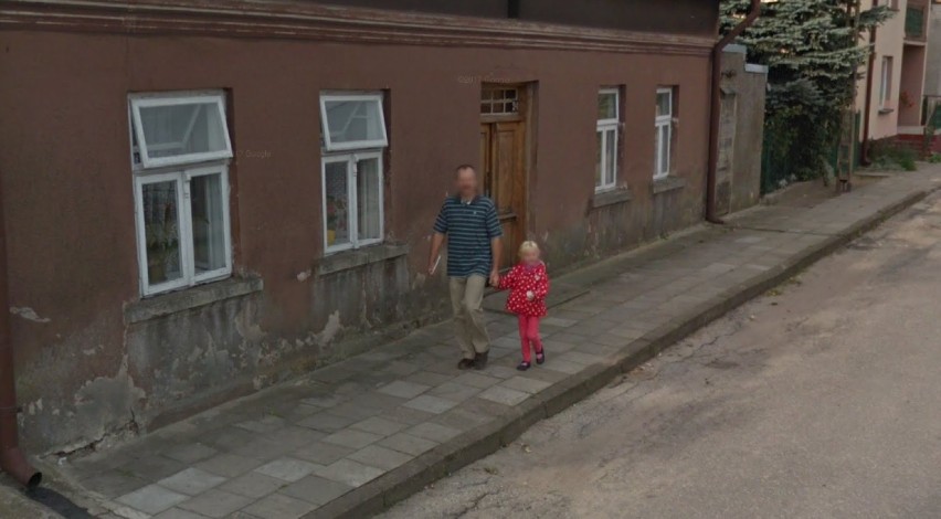 Mieszkańcy Raciążka uchwyceni przez Google Street View
