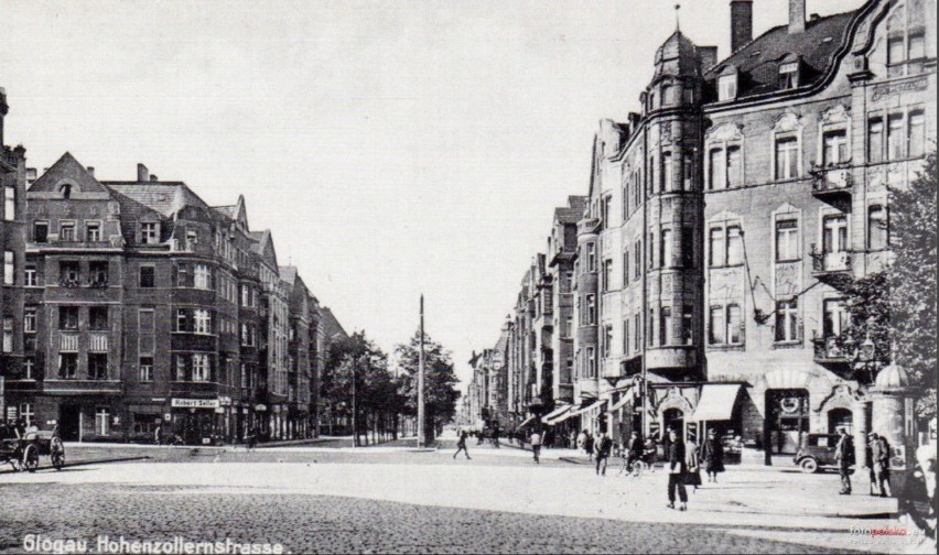 Głogowska aleja Wolności to niegdyś Hohenzollernstrasse. Zobacz ją dawniej i dziś