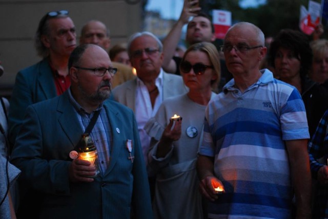 Protest pod kaliskim sądem