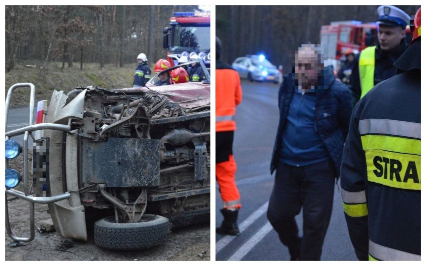 Wypadek w Wieńcu Zalesie. Dwie osoby w szpitalu, w tym dziecko [zdjęcia]