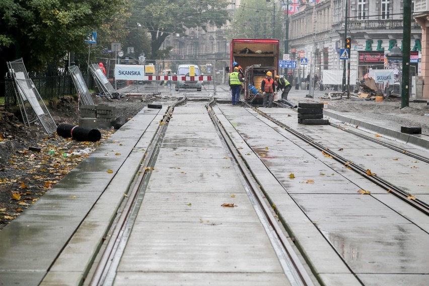 Kraków. Remont ul. Dunajewskiego na finiszu. Tramwaje pojadą po nowych trasach [ZDJĘCIA]