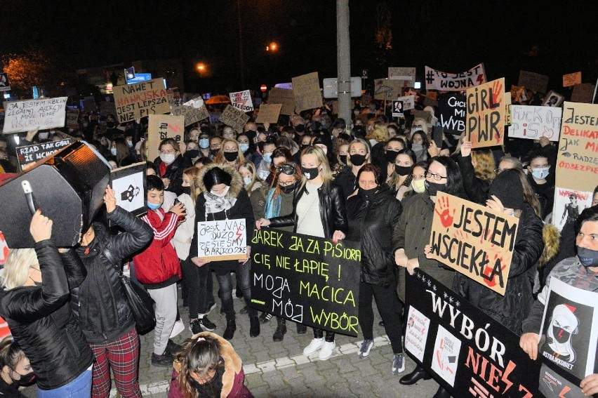 Tak wyglądał protest w Głogowie 28 października