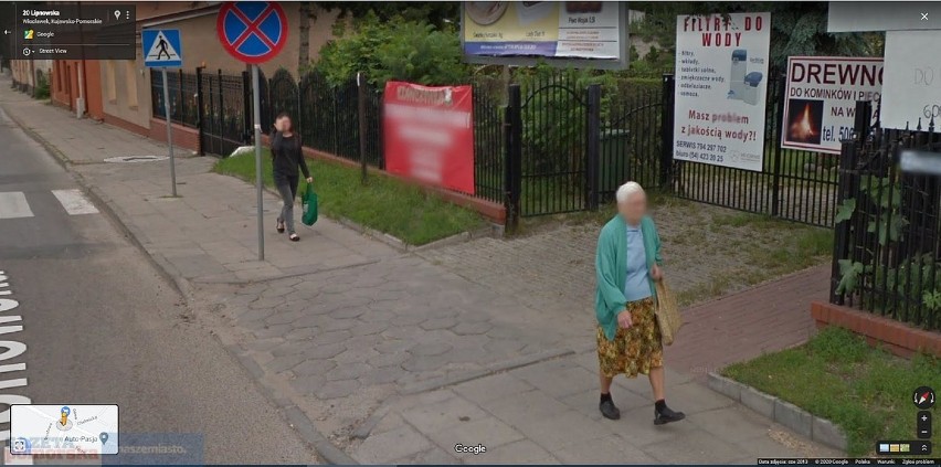 Na zdjęciach kamery Google Street View uchwyciły ulice m.in....