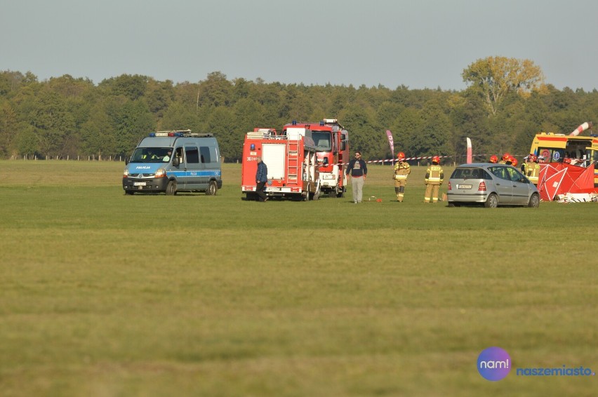 Tragiczny wypadek szybowca na lotnisku w Kruszynie