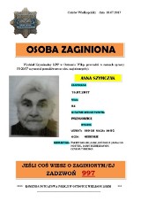 Policja szuka zaginionej Anny Szymczak