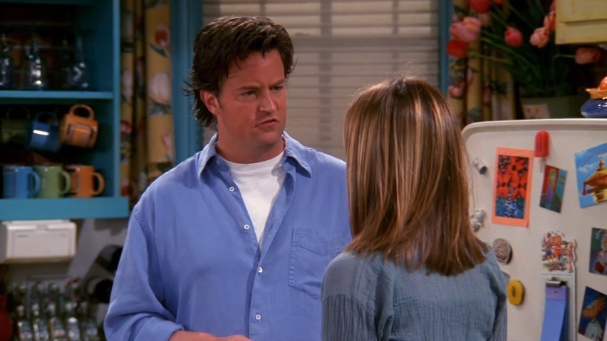 W odcinku, w którym Joey zdecydował się wyznać Rachel...