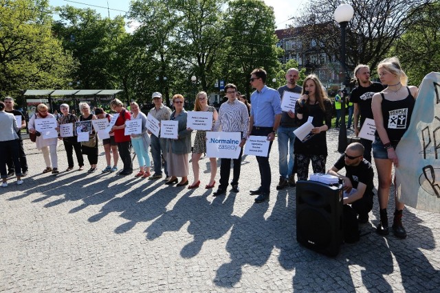 Protest przeciwko rasizmowi w Szczecinie
