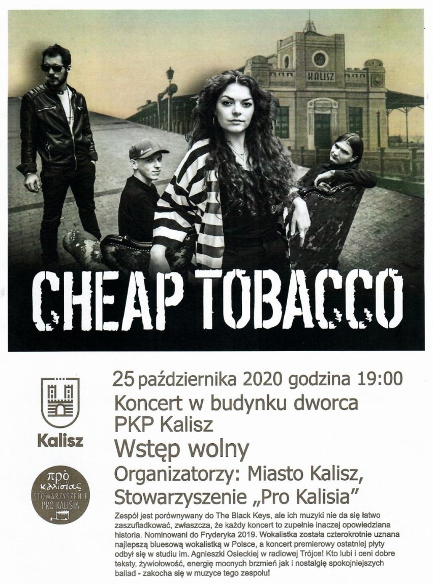 Koncert Cheap Tobacco w Centrum Kultury i Sztuki, który...