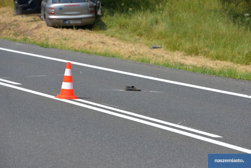 Tragiczny wypadek na DK 91 na trasie Włocławek - Kowal. Nie żyje 56-letni motorowerzysta [zdjęcia, wideo]