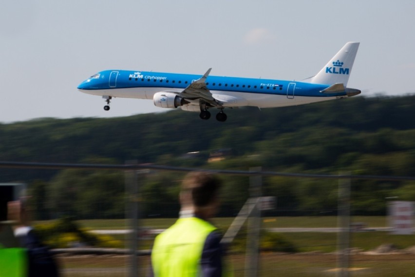Nowe połączenie z Kraków Airport. Lądowania samolotu KLM w Balicach [ZDJECIA]