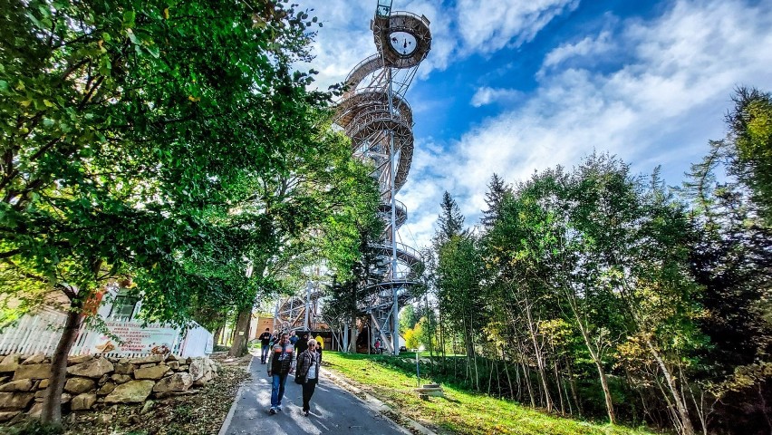 Wieża Sky Walk w Świeradowie - Zdroju. Widoki zapierają...