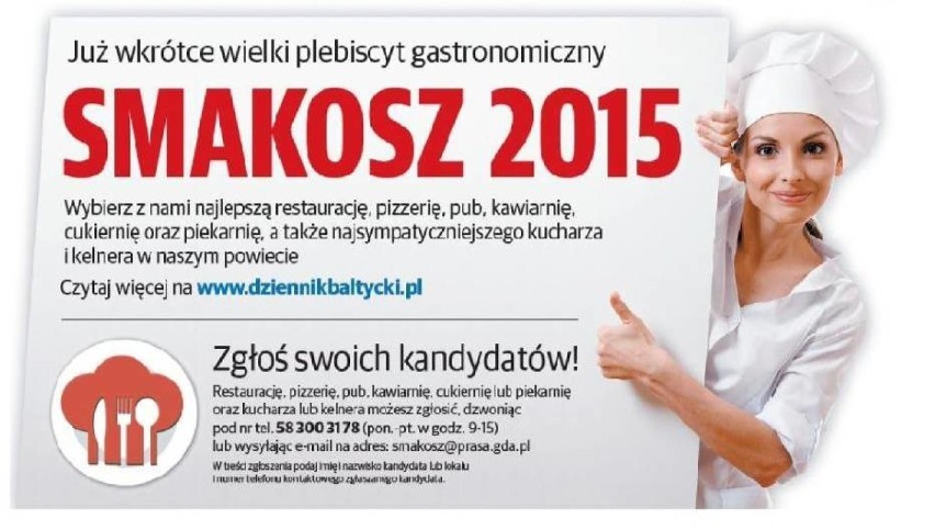 SMAKOSZ 2015 Wielki plebiscyt gastronomiczny rozpoczęty. Zgłoś swoich kandydatów!