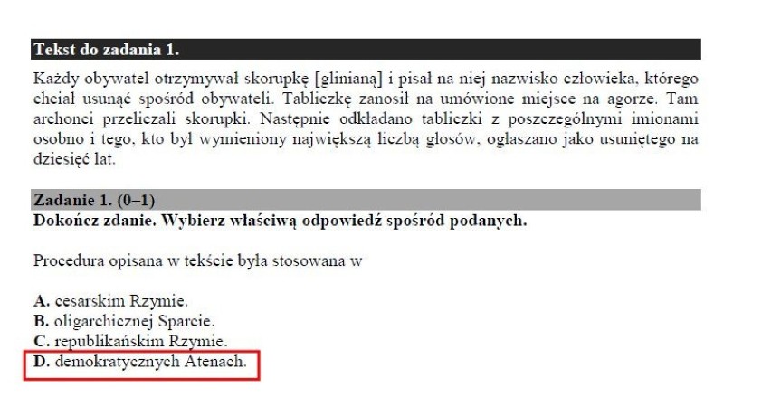 Egzamin Gimnazjalny 2018: historia, WOS. Arkusze CKE i odpowiedzi. Egzamin gimnazjalny część humanistyczna 