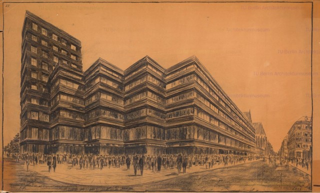 1929 , Niezrealizowany projekt pod nazwą Dom Handlowy Leonard Tietz