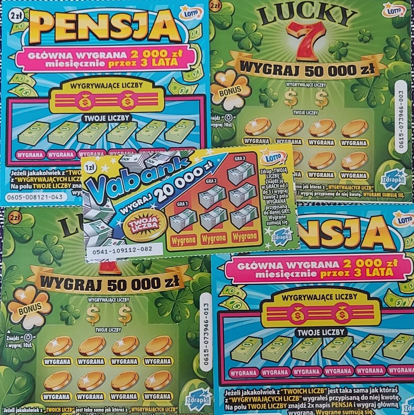 Rekordowa wygrana w zdrapce w grach Lotto padła w Dąbrowie. Pół miliona złotych!