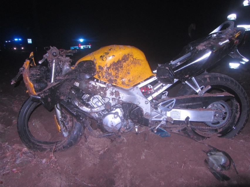 Śmiertelny wypadek motocyklisty pod Włocławkiem. Nie żyje 25-latek