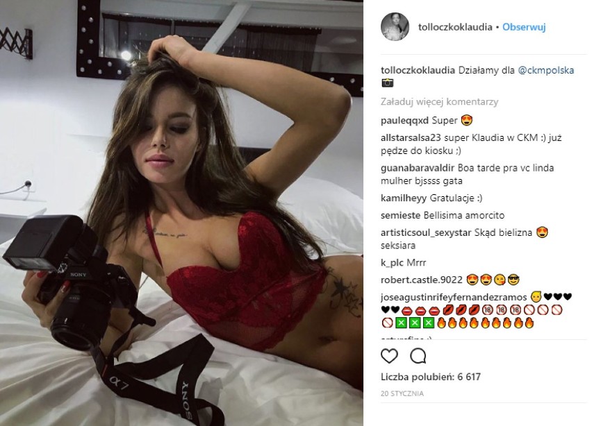 Klaudia Tołłoczko CKM NAGO [ZDJĘCIA +18]. Gwiazda Instagrama w odważnej sesji