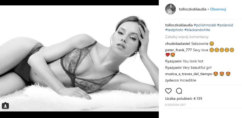 Klaudia Tołłoczko CKM NAGO [ZDJĘCIA +18]. Gwiazda Instagrama w odważnej sesji