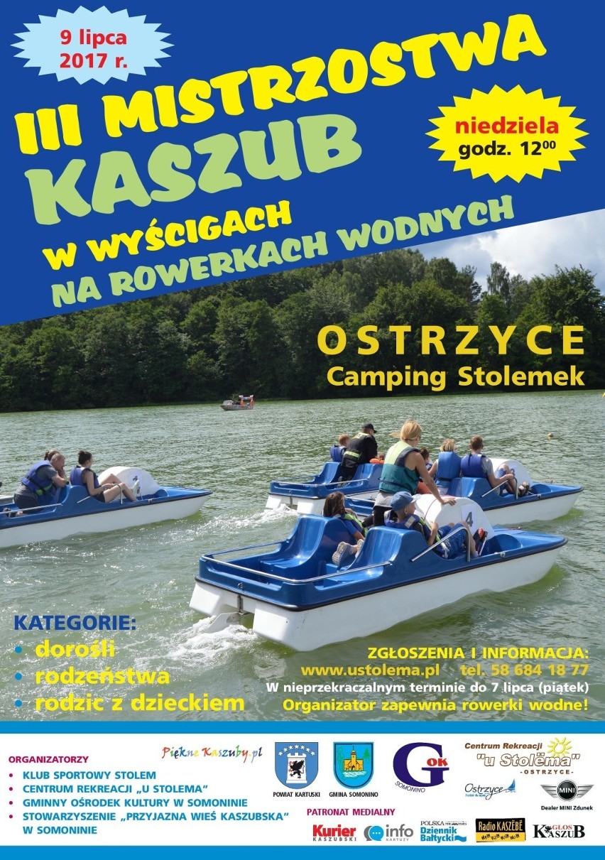 III Mistrzostwa Kaszub w wyścigach rowerków wodnych w Ostrzycach