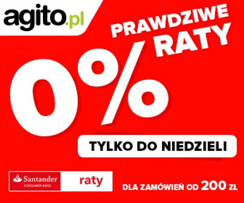 Prawdziwe raty 0% w Agito.pl