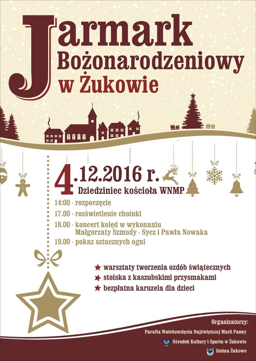 Jarmark Bożonarodzeniowy 2016 w Żukowie