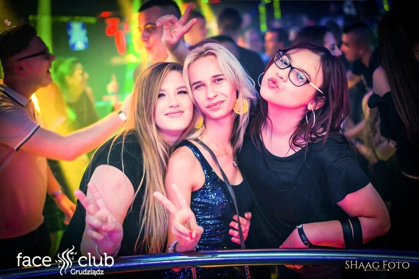 Oto piękne kobiety na imprezach w Face Club w Grudziądzu....