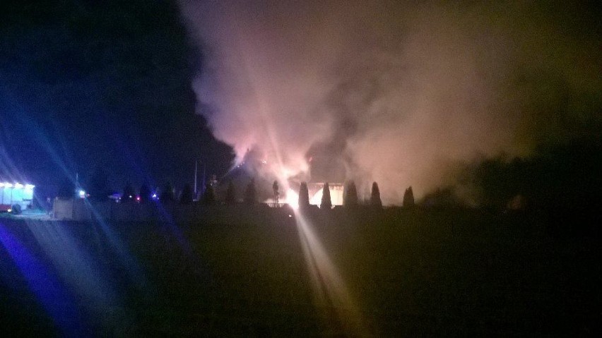Pożar domu jednorodzinnego w miejscowości Trkusów