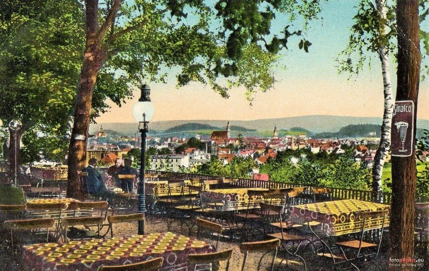 Panorama Jeleniej Góry z restauracji na Wzgórzu Krzywoustego