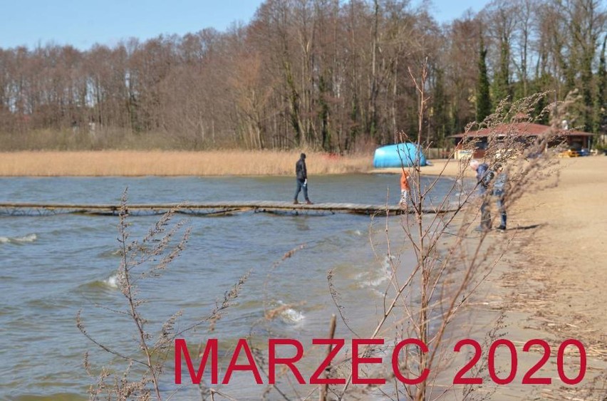 Plaża główna marzec 2020 widać dokąd sięgała woda sześć miesięcy temu