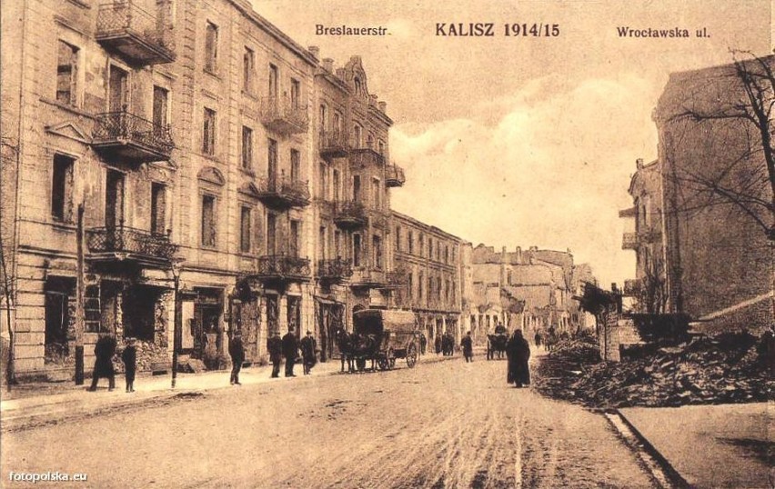 W sierpniu 1914 roku Kalisz został zniszczony przez Niemców. Tak wyglądało miasto. ZDJĘCIA