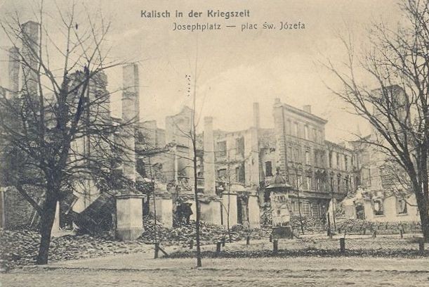 W sierpniu 1914 roku Kalisz został zniszczony przez Niemców. Tak wyglądało miasto. ZDJĘCIA