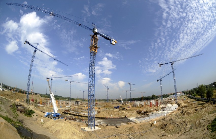 Wrocław. Tak budowano stadion na Pilczycach. Zobaczcie wyjątkowe zdjęcia