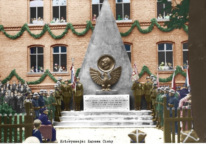 Odsłonięcie Pomnika Józefa Piłsudskiego przy ul. Mickiewicza...