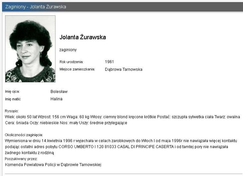 Lista osób zaginionych w Małopolsce. Pomóż odnaleźć! [LISTA ZAGINIONYCH Z MAŁOPOLSKI Cz.IV]