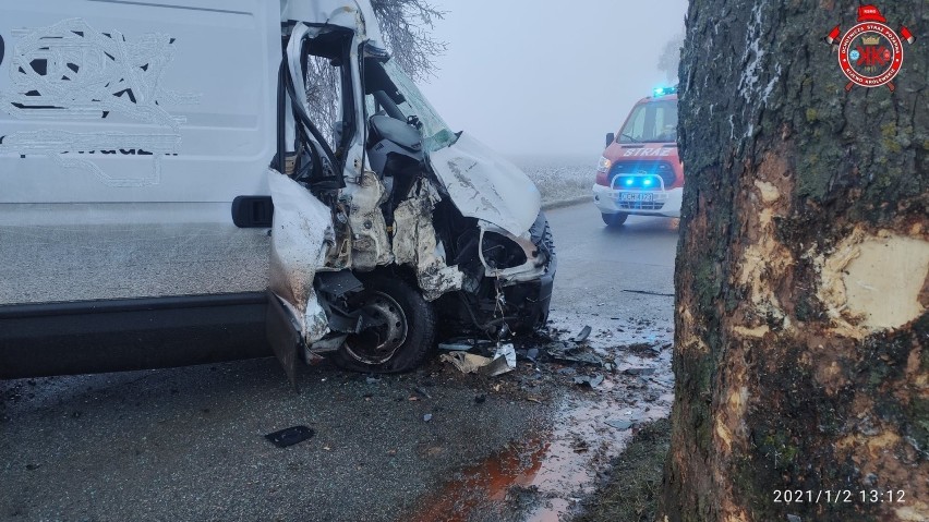 Wypadek w Płutowie z udziałem pijanego kierowcy z Bydgoszczy