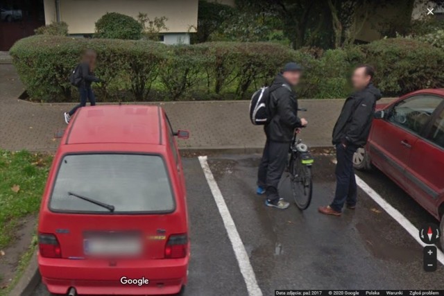 Google Street View na Rąbinie w Inowrocławiu. Rozpoznajesz kogoś znajomego na zdjęciach? A może dostrzegłeś samego siebie?