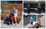 Przysiedli na ławce w Sosnowcu, żeby odpocząć. Zrobili im zdjęcia!