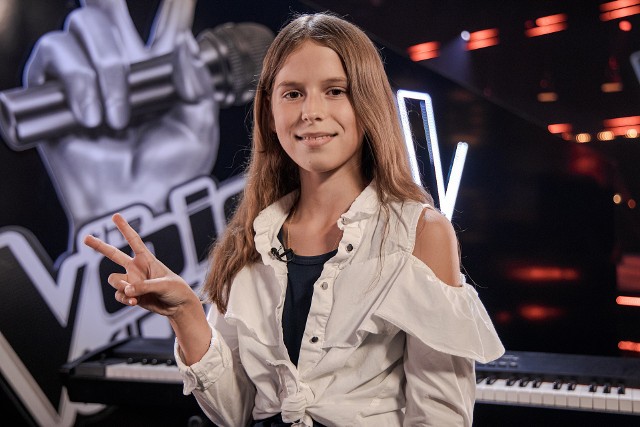 Wiktoria Kasprzyk na Przesłuchania w ciemno do "The Voice Kids 4"fot. Natasza Młudzik / TVP