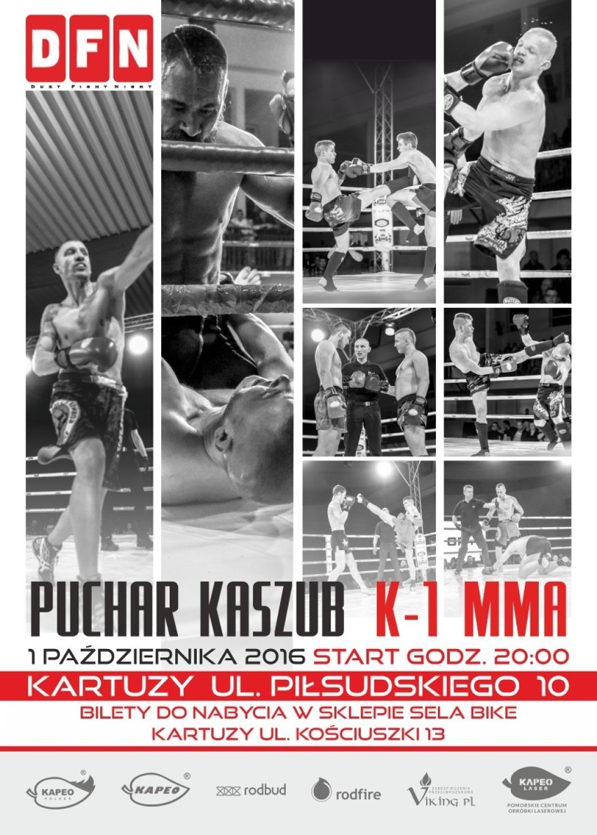 Puchar Polski juniorów i seniorów w kicboxingu oraz walki K-1 i MMA w Kartuzach