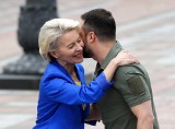 Wojna na Ukrainie. Spotkanie Ursula von der Leyen - Wołodymyr Zełenski w Kijowie. Szefowa KE gratuluje sukcesów