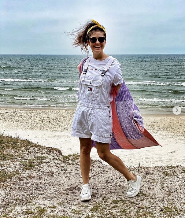 Katarzyna Cichopek z rodziną udała się nad polskie morze....