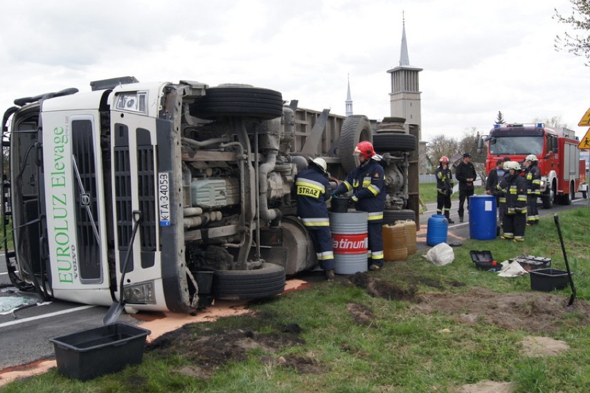Wypadek na DK 73 w Smęgorzowie