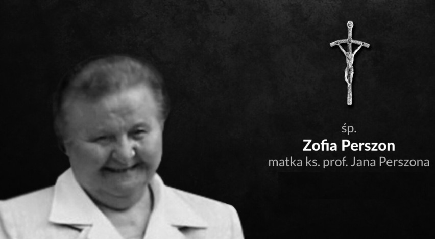 Nie żyje Zofia Perszon - miała 84 lata