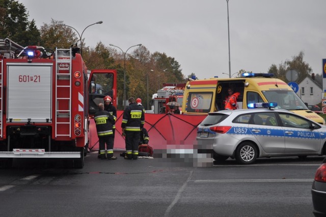 W Śremie: policja poszukuje ciężarówki, która potrąciła mieszkankę Książa Wlkp.