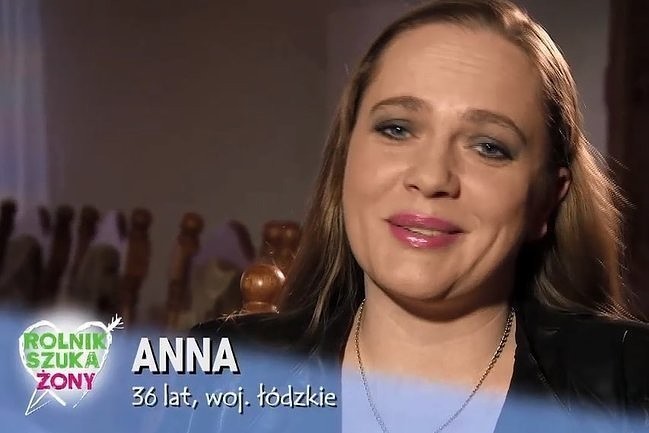 Anna jest pierwszą kobietą, którą zobaczymy w programie...