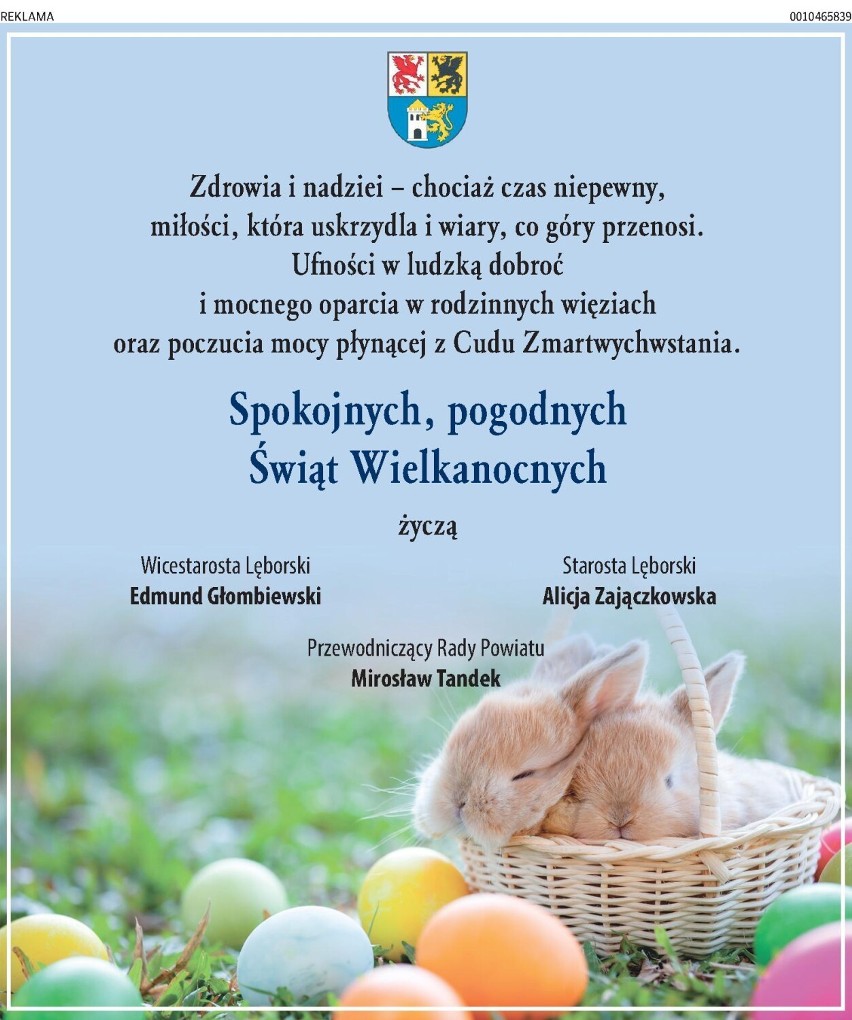 Wielkanoc 2022 w Lęborku, Wejherowie oraz powiecie wejherowskim. Oni życzą nam wesołych świąt! | GALERIA