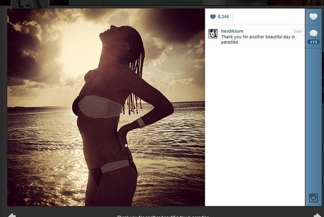 Heidi Klum na Instagramie (fot. screen z Instagram.com)